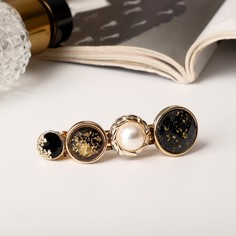 Заколка-автомат женская Queen Fair 9298937 золотистая, черная