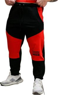 Спортивные брюки мужские INFERNO style Б-002-000 красные 2XL
