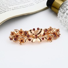 Заколка-автомат Queen Fair 5365442 золотистая, 1 шт