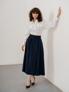 Юбка женская Модный дом Виктории Тишиной Санса синяя 44 RU