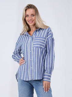Рубашка женская Vitacci EF008-05 синяя 46-48 RU