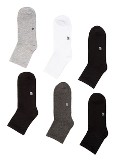 Комплект носков мужских HappyFox HFET4003 разноцветных 27-29, 6 пар