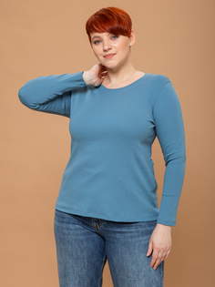 Лонгслив женский Алтекс LPR-006 голубой 50 RU