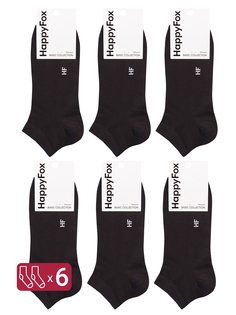 Комплект носков мужских HappyFox HFET2003NB черных 29-31, 6 пар