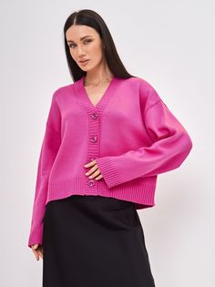 Кардиган женский Diana Delma 14700_43 розовый 42-46 RU