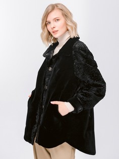 Шуба женская ALEF 7028 черная 46 RU Алеф