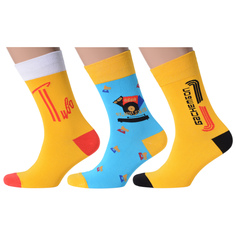 Комплект носков мужских MoscowSocksClub msk3-М11 разноцветных 27