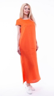 Платье женское Gabriela 5169-49 оранжевое 46 RU