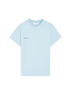Футболка женская PANGAIA Graphic Half Earth Short Sleeve T-Shirt голубая L