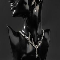 Колье+серьги из бижутерного сплава Queen Fair 5212948, стразы