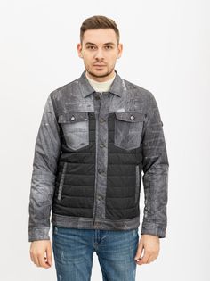 Куртка мужская RM Shopping W81 серая 52 RU