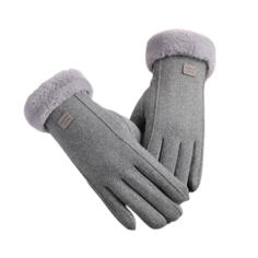 Перчатки женские WASABI TREND WH-00054 серые, one size