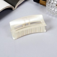 Заколка-краб женская 9499413-12p белая No Brand