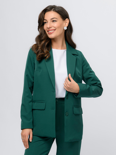 Жакет женский 1001dress 0102939EM зеленый 50 RU
