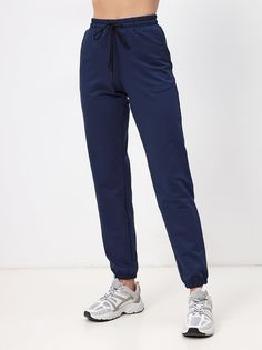 Спортивные брюки женские MOM №1 3170 синие 52 RU