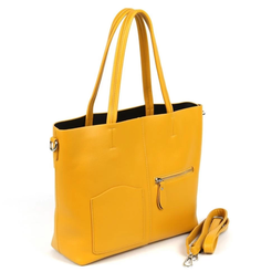 Женская сумка шоппер из эко кожи 8333-836 Елоу Fuzi House