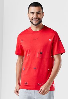 Футболка мужская Nike DN5246-657 красная 2XL