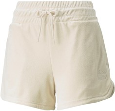 Шорты женские Puma Classics Toweling High Waist Shorts зеленые M