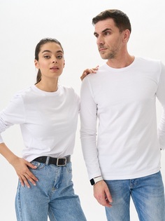 Лонгслив унисекс Uzcotton UZ-M-L белый 44-46\S