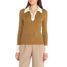 Пуловер женский Maison David 6W052 коричневый L