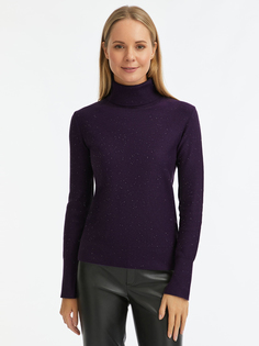 Свитер женский oodji 64412210 фиолетовый 2XL