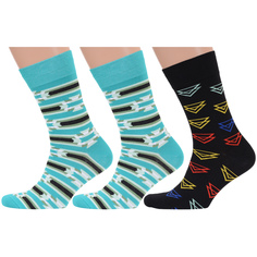 Комплект носков мужских MoscowSocksClub msk3-М43 разноцветных 25