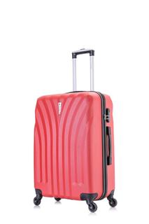 Чемодан унисекс LCase красный, 67.5х47х26.5 см