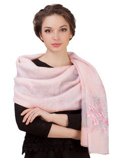Палантин женский Le Motif Couture YSX02-3 розовый, 190х85 см