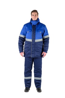 Костюм рабочий мужской Уралспецзащита Северная Широта синий 56-58/170-176