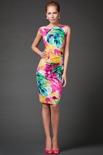 Платье женское Арт-Деко P-808 разноцветное 52 RU