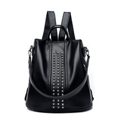 Сумка-рюкзак женская YakMi 826 черная, 30х30х14 см