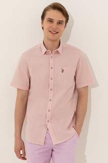 Рубашка мужская U.S. POLO Assn. G081SZ0040ELFY022Y_VR042_2XL розовая 2XL