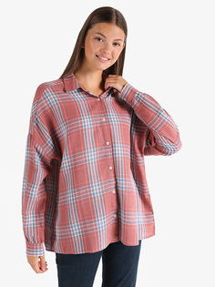 Рубашка женская COLINS CL1065637 красная M/L