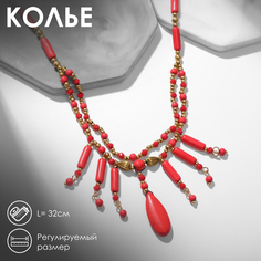 Колье из пластика/бижутерного сплава 32 см Queen Fair 9627026, бусины