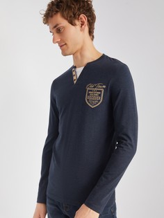 Лонгслив мужской Zolla 01411317301359M0 синий 2XL