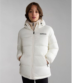 Куртка женская Napapijri A-BOX MED N1A WHITE WHISPER белая S