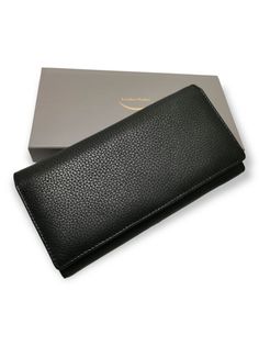 Кошелек женский Leather Wallet 6095 черный