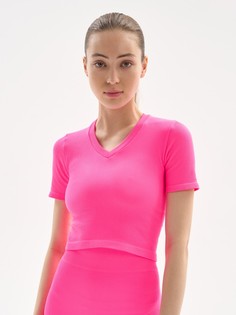 Топ женский Mademoiselle 9046 Crop t Rib розовый L/XL