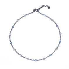 Колье из бижутерного сплава 43 см Lanzerotti LZ-23.12-427, жемчуг/кристалл