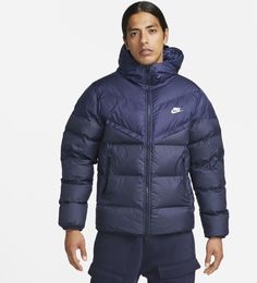 Куртка мужская Nike M Windrunner PrimaLoft Storm-FIT Hooded Puffer Jacket синяя S