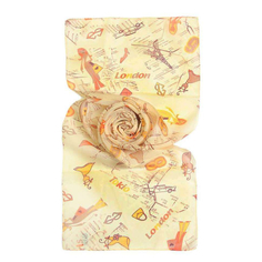 Шарф женский Roby Foulards 38503 разноцветный, 40х160 см