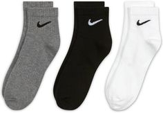 Комплект носков унисекс Nike Everyday Lightweight разноцветных M