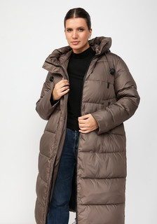 Пальто женское VeraVo 311435 коричневое 56 RU