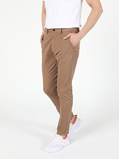 Брюки мужские Colins CL1049749_Q1.V1_TPE коричневые 32-34 INT Colins