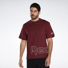 Футболка мужская Reebok 100071252 бордовая XS