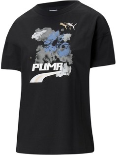 Футболка женская Puma Evide Graphic Tee черная XS