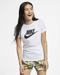 Футболка женская Nike Nsw Tee Essntl Icon Futura, BV6169-100, размер XL