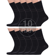 Комплект носков мужских Para Socks 10-M2D18 черных 27-29, 10 пар