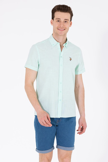 Рубашка мужская U.S. POLO Assn. G081GL0040ELFYGL023Y зеленая M