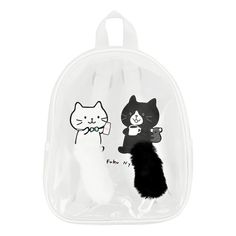 Рюкзак женский LADY PINK Fuku Nyanko белый